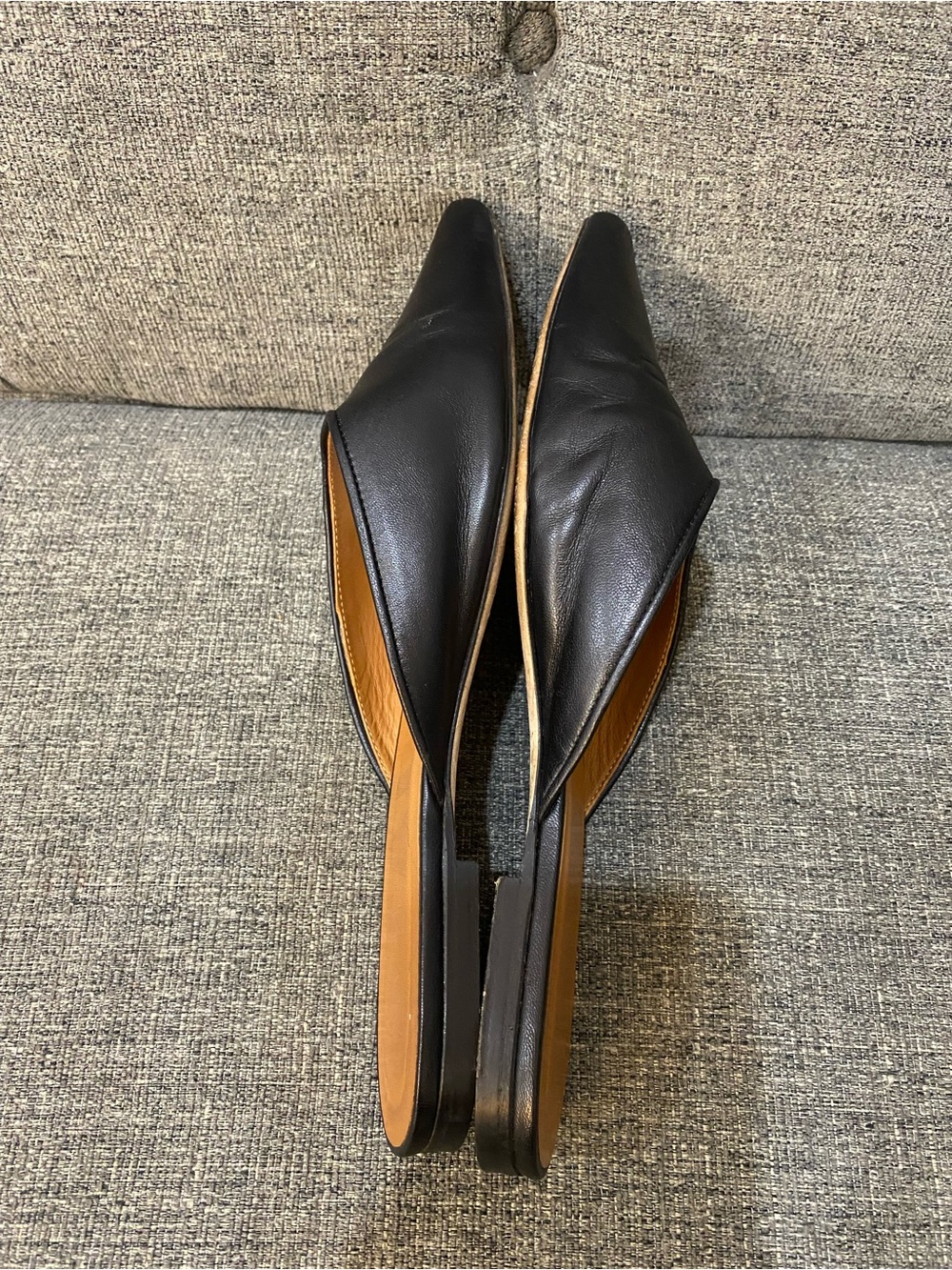 STAUD Black Leather Mule Clogs Women’s Size 39 - Picture 6 of 9